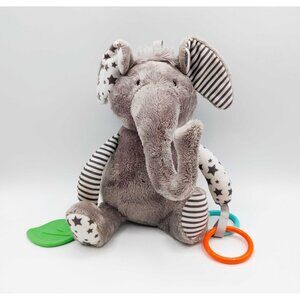 Activities Baby Mode Gray Elephant Teether Baby lovey Rattle Crinkle